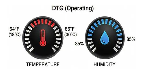 GTX300 standby and operating environment conditions