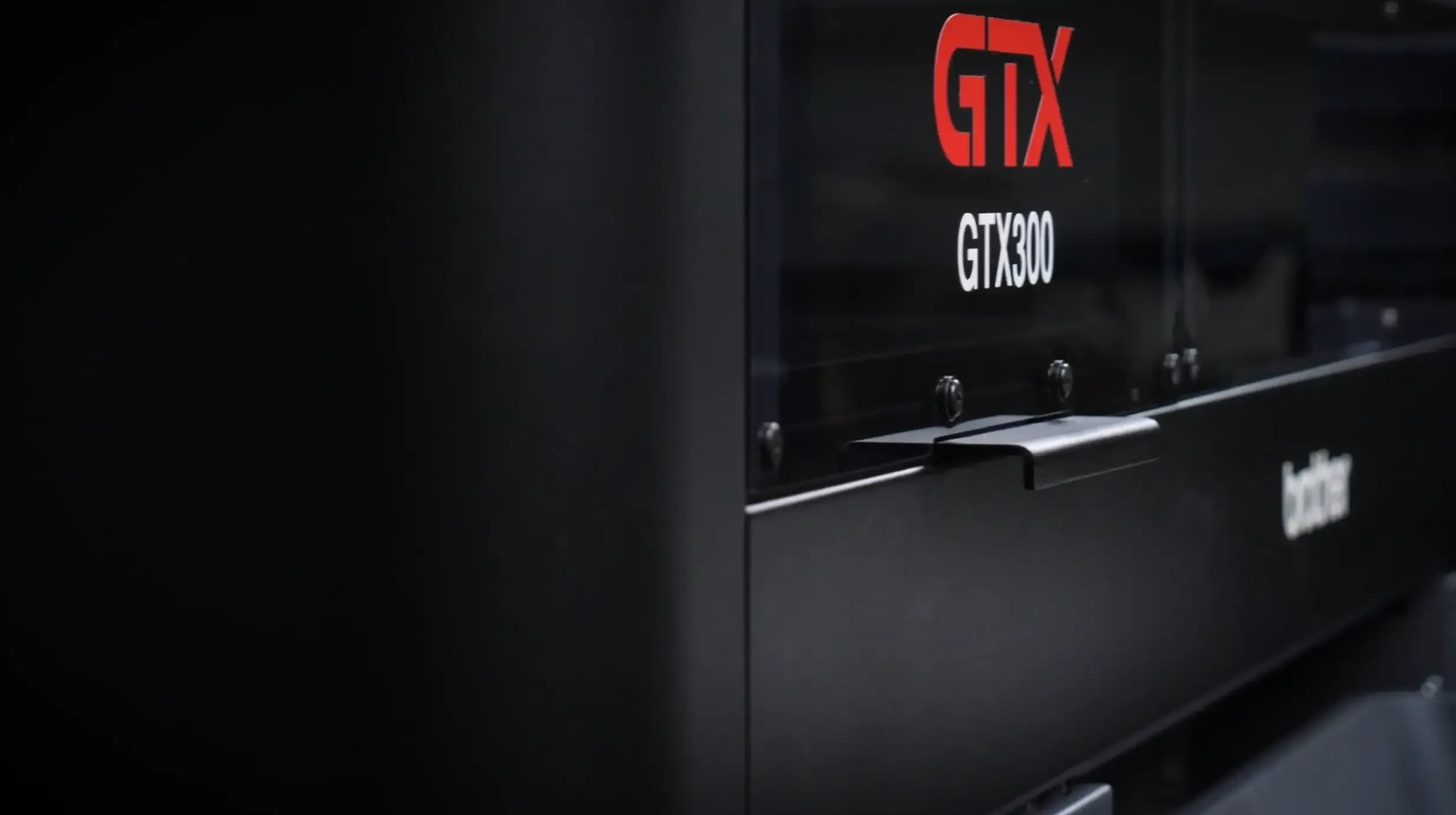 Close up of the new GTX300 Printer from Brother