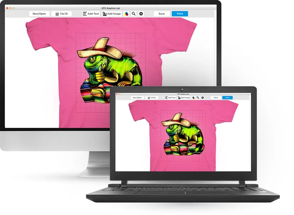 GTXpro print driver on a PC and Mac
