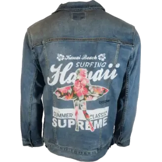 Jean jacket printed with GTXpro printer